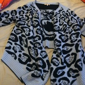 Animal Print Cardigan